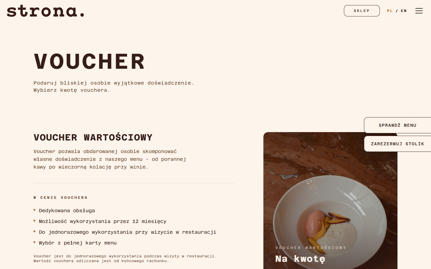 Voucher shop